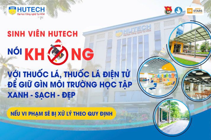 Sinh viên HUTECH “nói không” với thuốc lá, thuốc lá điện tử để giữ gìn môi trường học tập xanh - sạch - đẹp 17