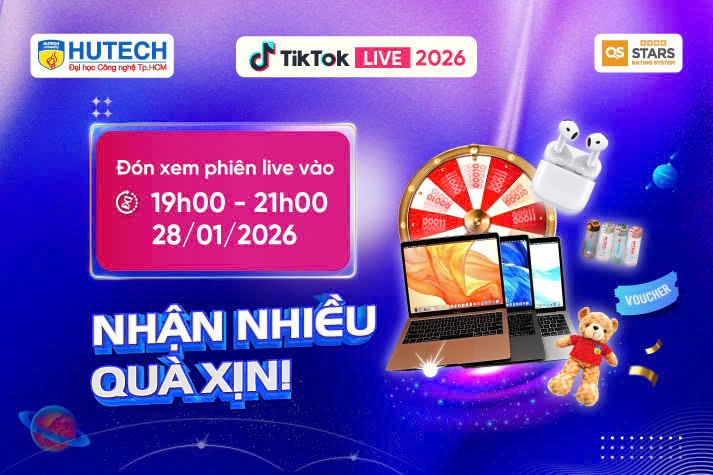 [HUTECH TIKTOK LIVE 2026] Giải mã Truyền thông - Thiết kế & Du lịch - Nhà hàng - Khách sạn - Sự kiện 18