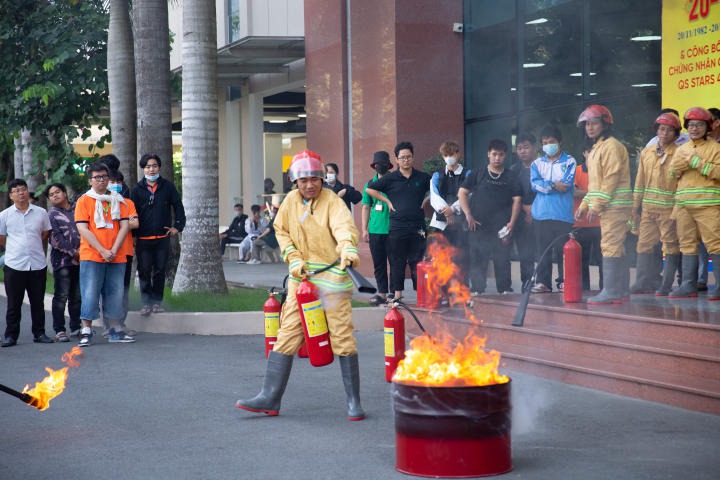 HUTECH sẽ diễn tập Phòng cháy chữa cháy tại Saigon Campus vào sáng Chủ nhật 09/7 8