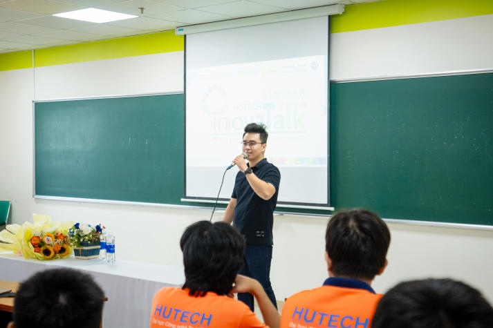 Nâng cao kiến thức về khởi nghiệp và đổi mới sáng tạo cùng sinh viên VJIT tại chuỗi seminar HUTECH Innovatalk 2024 58