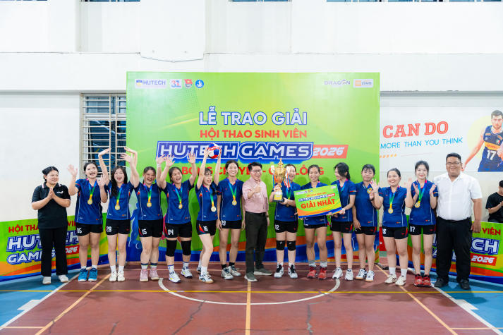 Chung kết Bóng chuyền nữ HUTECH GAMES 2026: Ngôi vương gọi tên Khoa Marketing - Kinh doanh quốc tế 87