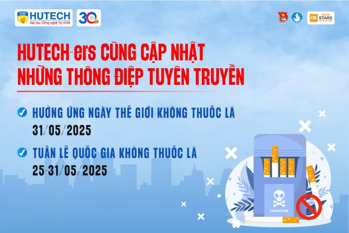 HUTECH-ers cùng lan tỏa thông điệp hưởng ứng Ngày Thế giới không thuốc lá và Tuần lễ Quốc gia không thuốc lá 8