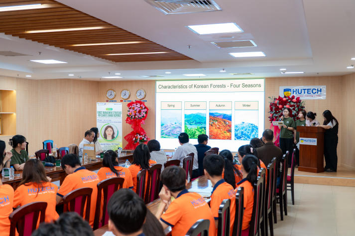 Academic exchange between HUTECH and Gyeongsang National University students on sustainable forest management 77