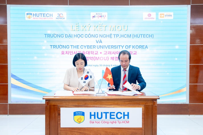 Mở rộng "hệ sinh thái" hợp tác quốc tế, HUTECH ký MOU cùng Trường The Cyber University Of Korea, Hàn Quốc 48