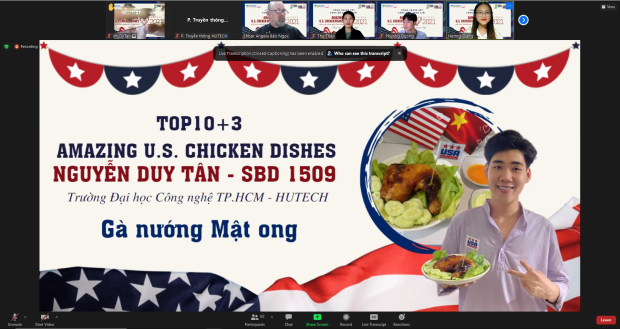Món Gà dát vàng sốt Coca Cola chiến thắng cuộc thi Nấu ăn trực tuyến từ gà Mỹ - “Amazing U.S. Chicken Dishes" 133