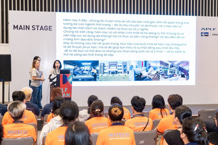 Sinh viên Thiết kế thời trang trình bày dự án tại chương trình The Next Leather Fashion Designers 40