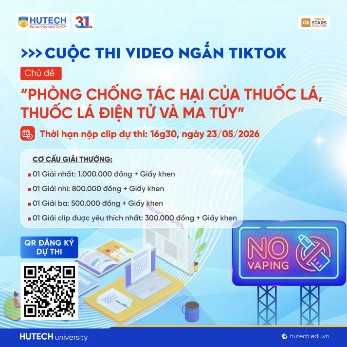 HUTECH phát động chuỗi hoạt động lan tỏa lối sống xanh, nói không với thuốc lá và ma túy 32