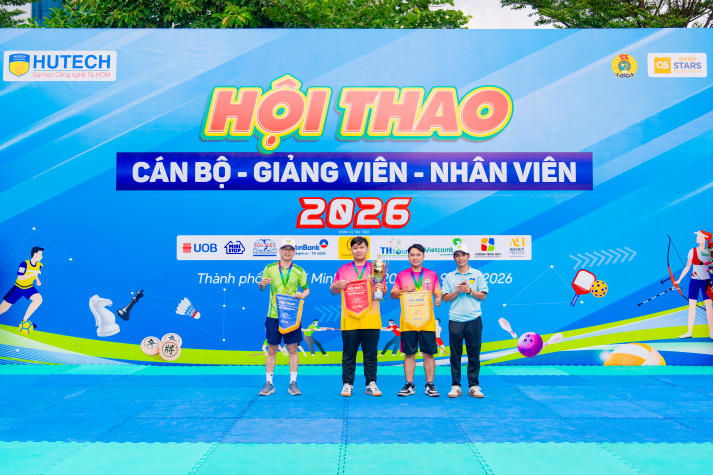 [Video] Bùng nổ tinh thần thể thao, Hội thao CB-GV-NV HUTECH 2026 khởi động mùa tranh tài rực lửa 544