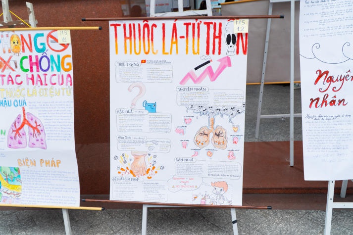 Ấn tượng buổi triển lãm Cuộc thi làm báo tường “Phòng, chống tác hại của thuốc lá điện tử” 50