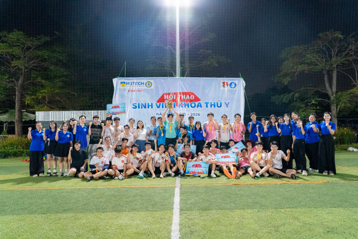 Bế mạc Hội thao Khoa Thú y năm học 2025-2026: Khép lại mùa giải sôi nổi, giàu tinh thần thể thao 12