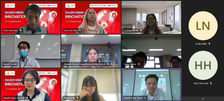 Viện Công nghệ Việt - Nhật HUTECH tổng kết khóa học "Project Design Innovation" dành cho sinh viên 8