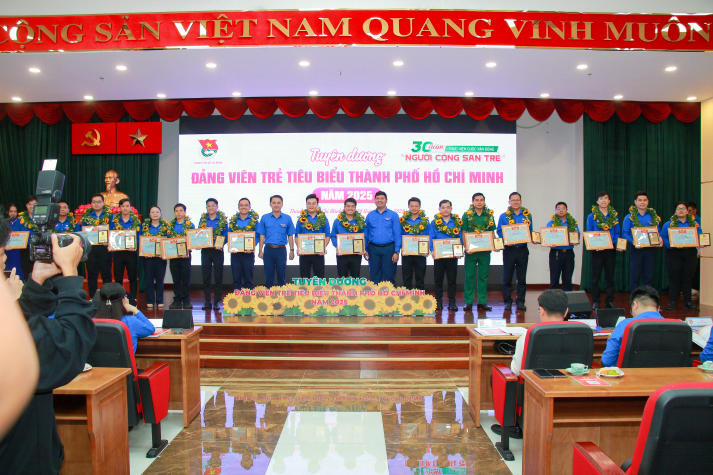 Gương Đảng viên trẻ tiêu biểu TP.HCM 2025 vinh danh đại diện HUTECH 23