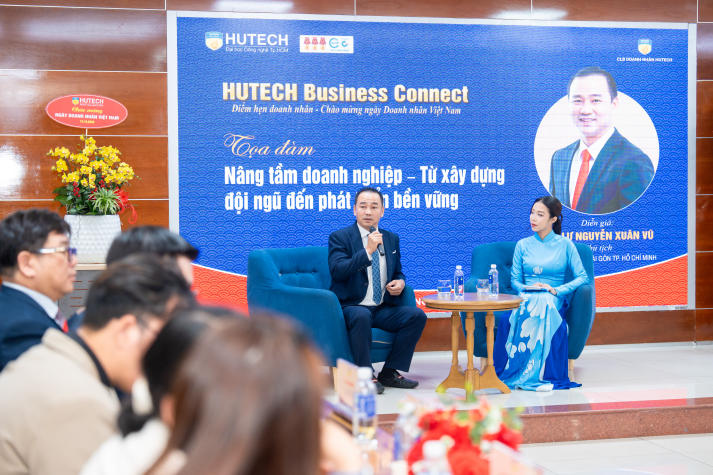 [Video] HUTECH Business Connect: Bàn chiến lược phát triển doanh nghiệp bền vững, phát động học bổng tiếp sức sinh viên 40