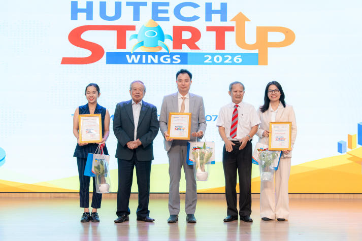 Chung kết HUTECH Startup Wings 2026: Con kê từ bùn thải và xỉ lò cao giành ngôi vị Quán quân 60