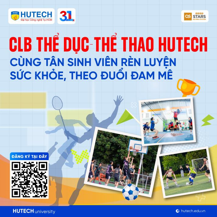 Chọn môn mình thích, nhập hội “cơ bắp” cùng 09 CLB thể dục - thể thao HUTECH 10