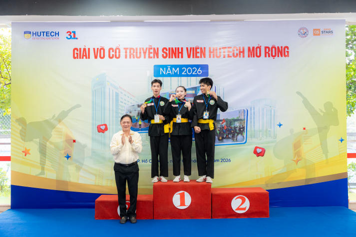 [Video] HUTECH đạt giải Nhì toàn đoàn tại Giải Võ cổ truyền sinh viên HUTECH mở rộng năm 2026 69