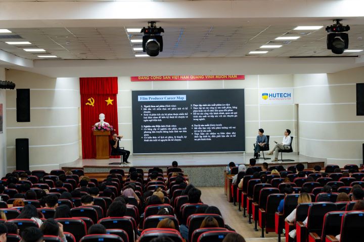 Sinh viên Khoa Truyền thông & Thiết kế HUTECH tìm hiểu nghề sản xuất phim 60