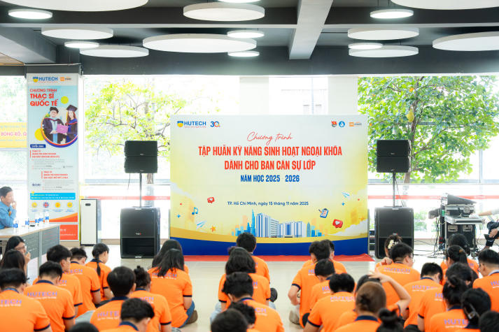 Từ quản trò đến điều phối hoạt động: Ban cán sự HUTECH “lên level” tại chuyên đề kỹ năng 11