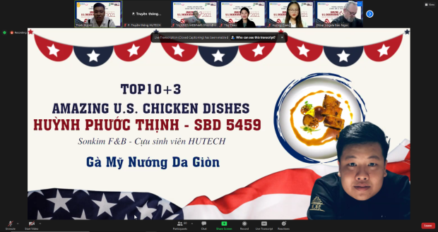Món Gà dát vàng sốt Coca Cola chiến thắng cuộc thi Nấu ăn trực tuyến từ gà Mỹ - “Amazing U.S. Chicken Dishes" 146