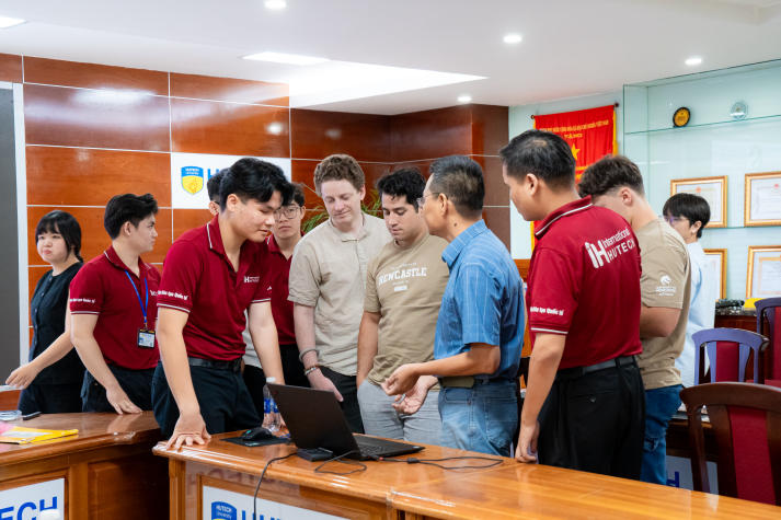 HUTECH and University of Newcastle students connect through Nucleo experiences and technical exchange 73
