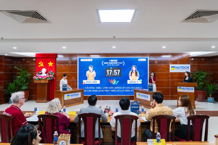 Chung kết I-HUTECH Debate Championship 2025: Tỏa sáng tư duy phản biện và bản lĩnh sinh viên HUTECH 40