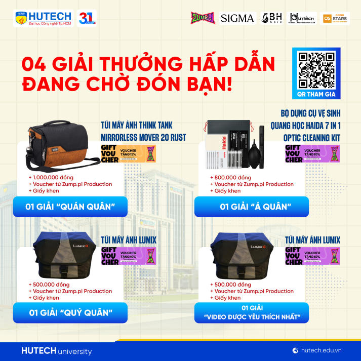 Hạn cuối gửi video, hình ảnh dự thi HUTECH Photo Awards 2026 vào 21/4 48