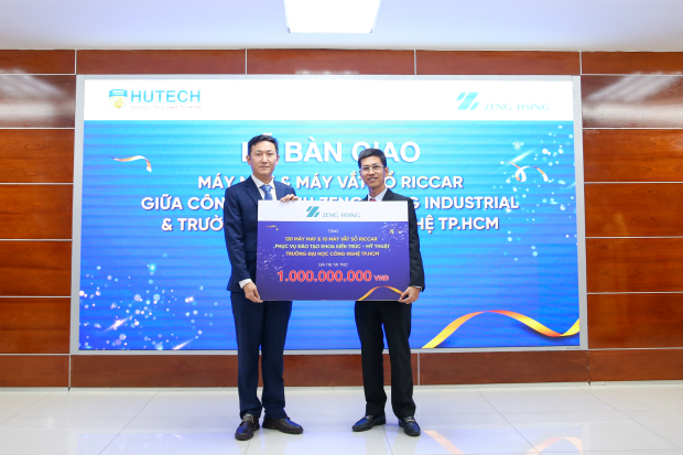 HUTECH ký kết hợp tác và nhận thiết bị tài trợ từ Công ty Zeng Hsing Industrial 109