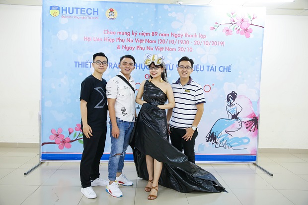 Cán bộ - giảng viên - nhân viên HUTECH sáng tạo thời trang từ vật liệu tái chế đón 20/10 122
