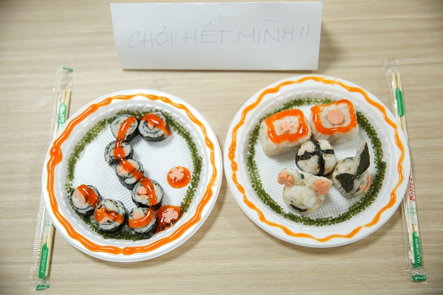 Sinh viên Khoa Nhật Bản học HUTECH "trổ tài" đầu bếp sushi với nhiều thành quả hấp dẫn 90