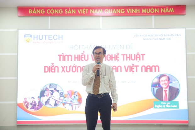Nghệ sĩ Hữu Luân mang “hồn dân tộc” đến HUTECH thông qua nghệ thuật diễn xướng dân gian Việt Nam 29