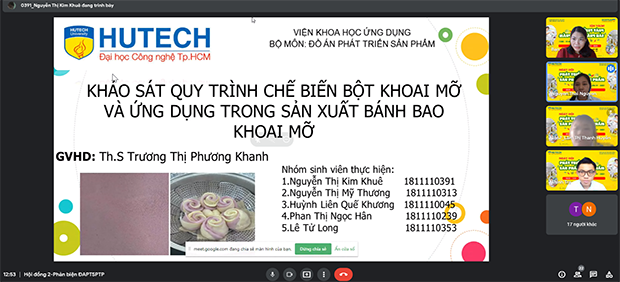 Many businesses give high reviews of HUTECH Food Technology students and their product development projects 57