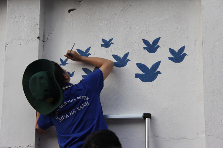 Sôi nổi hoạt động ngay sau Lễ ra quân Mùa hè xanh HUTECH 2025 28