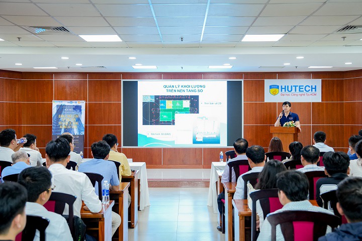 Sinh viên Khoa Xây dựng tìm hiểu về quản lý khối lượng thi công trên nền tảng số 56