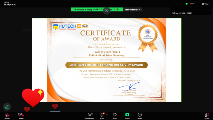 HUTECH kết nối 17 trường đại học tại ICE 2026, lan tỏa hành động vì du lịch bền vững 82