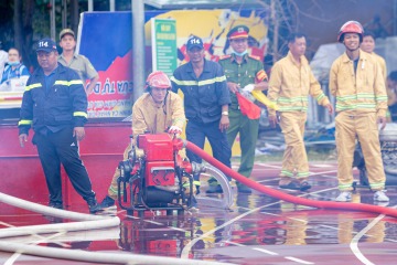 HUTECH đạt giải Nhất Hội thao Kỹ thuật chữa cháy và cứu nạn, cứu hộ địa bàn Quận Bình Thạnh năm 2023 58