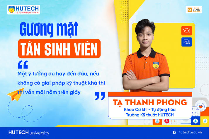 [Gương mặt Tân sinh viên] Tạ Thanh Phong và khát vọng đưa sản phẩm xanh vươn xa bằng kiến thức cơ khí 4