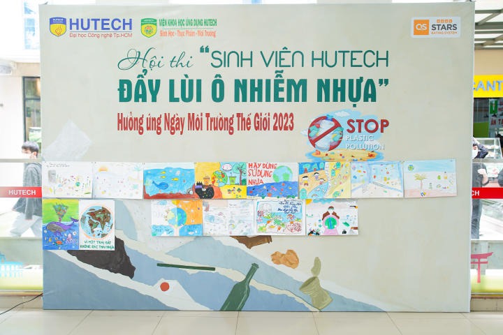 Sinh viên HUTECH hưởng ứng Ngày Môi trường Thế giới 2023 qua hội thi vẽ tranh và thực hiện dự án chủ đề "Đẩy lùi ô nhiễm nhựa" 109