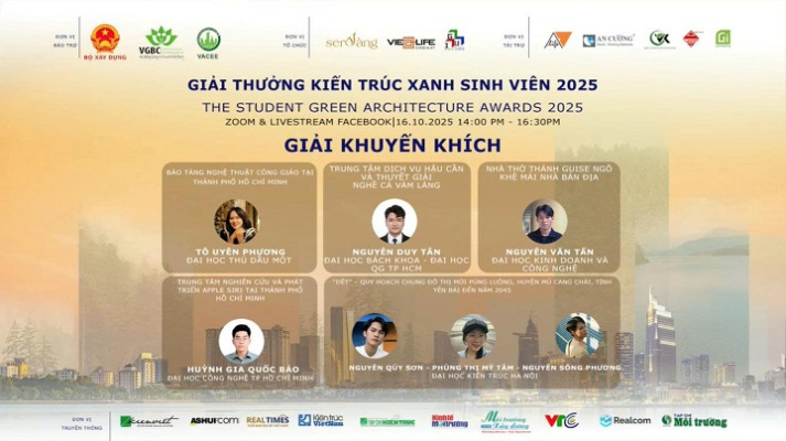 Sinh viên Kiến trúc đạt 02 giải thưởng tại Kiến trúc Xanh Sinh viên 2025 - SGA2025 11