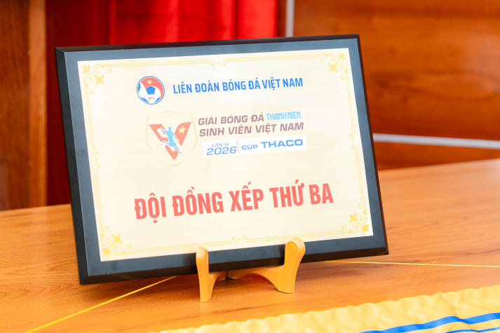 Đội bóng sinh viên HUTECH giành hạng Ba toàn quốc Giải Bóng đá Thanh niên sinh viên Việt Nam lần IV 37