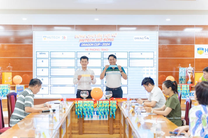 Lễ bốc thăm chia bảng Giải Bóng chuyền hơi Nữ HUTECH mở rộng năm 2024 - Dragon Master Cup 60