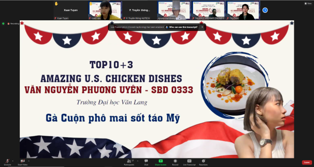 Món Gà dát vàng sốt Coca Cola chiến thắng cuộc thi Nấu ăn trực tuyến từ gà Mỹ - “Amazing U.S. Chicken Dishes" 141