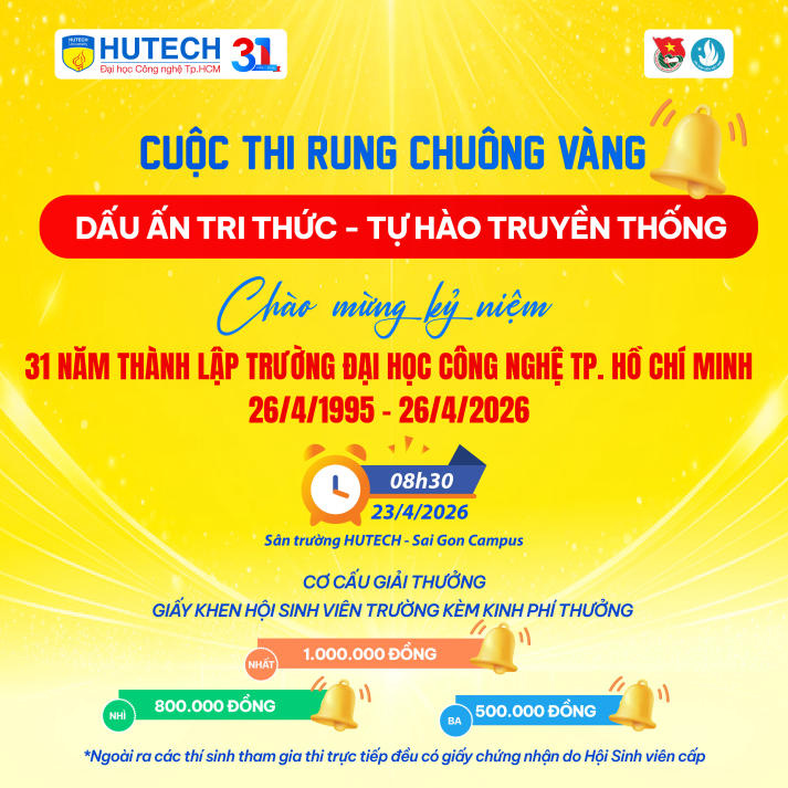 Tự hào 31 năm HUTECH: Tuổi trẻ bùng nổ chuỗi hoạt động chào mừng 30