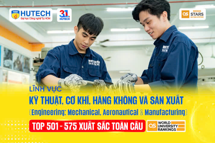 03 lĩnh vực đào tạo của HUTECH vào bảng xếp hạng QS World University Rankings by Subject 2026 30