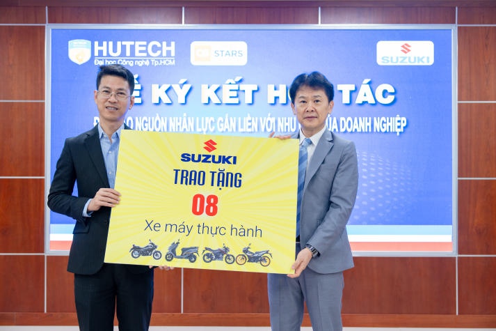 [Video] HUTECH nhận tài trợ xe máy thực hành và ký kết hợp tác cùng Công ty TNHH Việt Nam Suzuki 94