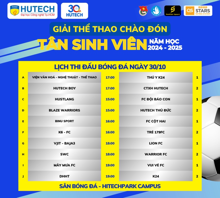 Giải Thể thao chào đón tân sinh viên năm học 2024-2025 sẽ chính thức khai mạc vào ngày 25/10 43