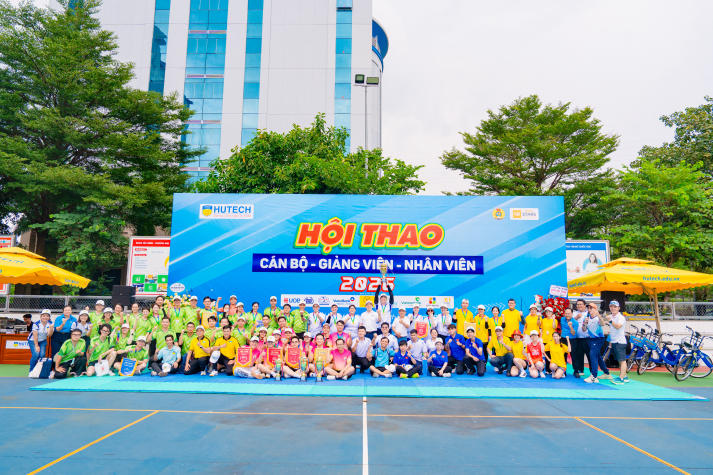 [Video] Bùng nổ tinh thần thể thao, Hội thao CB-GV-NV HUTECH 2026 khởi động mùa tranh tài rực lửa 527