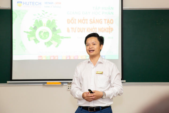 Viện Công nghệ Việt - Nhật  tổ chức tập huấn giảng dạy học phần "Đổi mới sáng tạo và tư duy khởi nghiệp" 33
