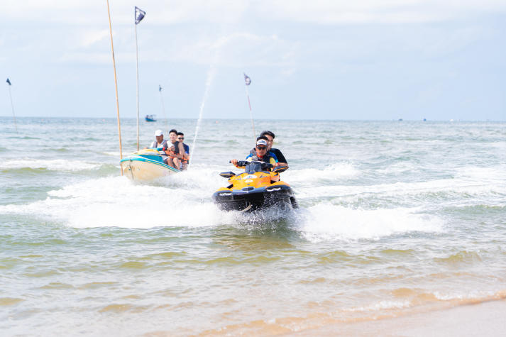 [Ảnh] Sinh viên Viện Văn hóa - Nghệ thuật - Thể thao trải nghiệm thực tiễn học phần Du lịch thể thao tại Vũng Tàu 107
