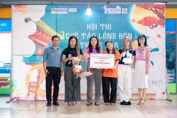 胡志明市科技大學中文系學生展示製作燈籠的技藝， 並將製作好的燈籠贈送給了祝慈孤兒院的小朋友們 127