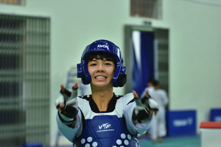 Gương mặt tân sinh viên: Nguyễn Nhất Huy - hạt giống tài năng của giải Taekwondo 33